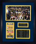 Framed Denver Nuggets 2023 NBA Champions Laser Engraved Replica Commemorative Ticket Collage  12 x15  Basketball Photo