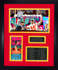 Framed Kansas City Chiefs Super Bowl LVII Champions Laser Engraved Commemorative Ticket Collage  12 x15  Football Photo