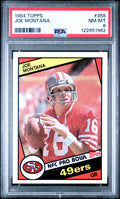 Graded 1984 Topps Joe Montana #358 Football Card PSA 8 Near Mint