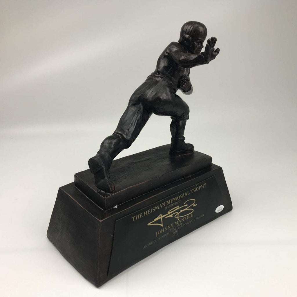 Autographed/Signed Johnny Manziel 2012 Full Size F/S Replica Heisman Trophy JSA COA