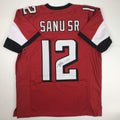 Autographed/Signed Mohamed Sanu Sr Atlanta Red Football Jersey JSA COA