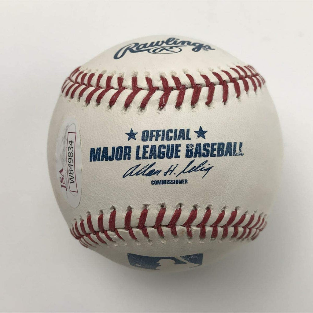 Autographed/Signed Randy Johnson HOF 15 Rawlings Official Major League Baseball ROML JSA COA Auto