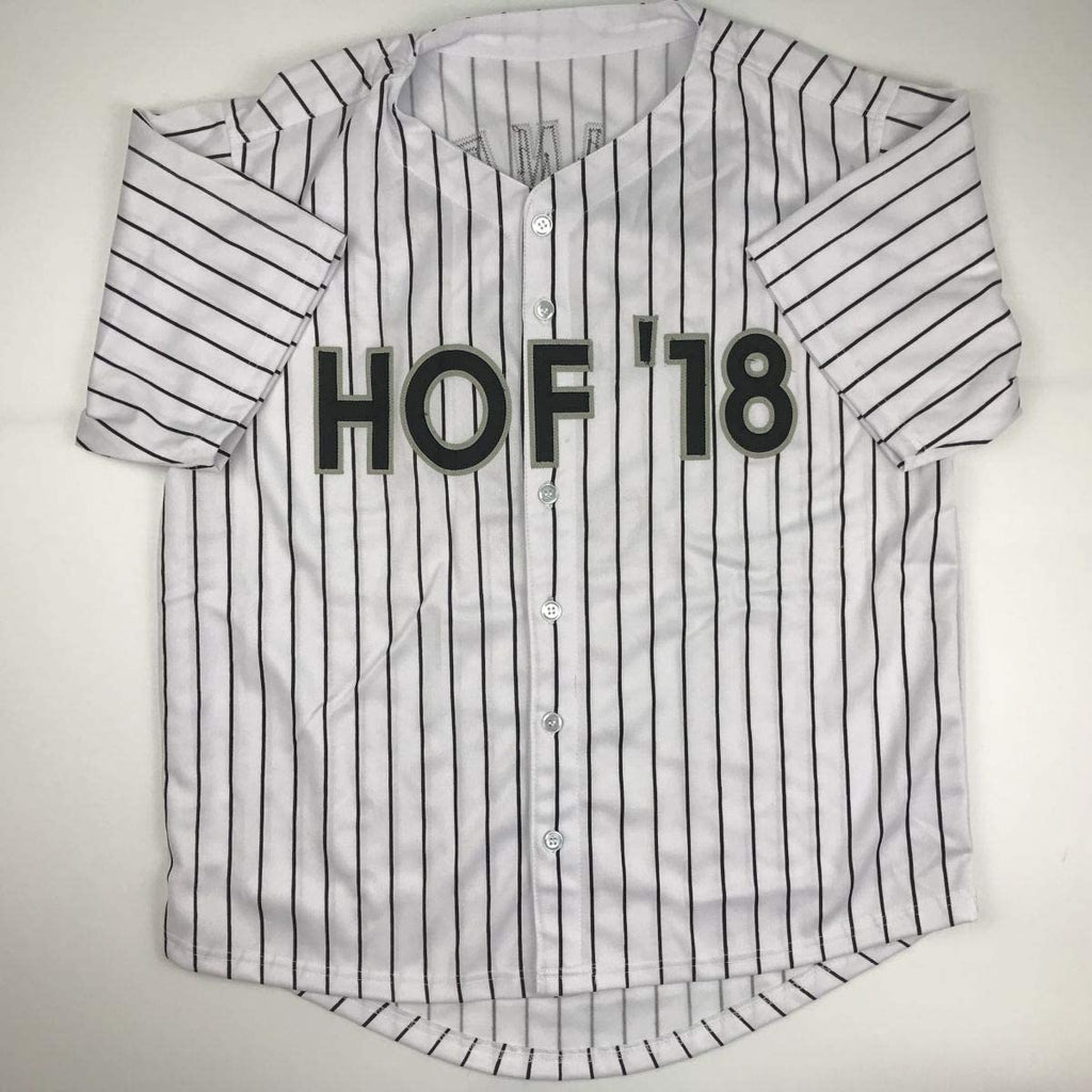 Autographed/Signed Harold Baines 05 WS Champs Chicago Pinstripe Baseball Jersey PSA/DNA COA