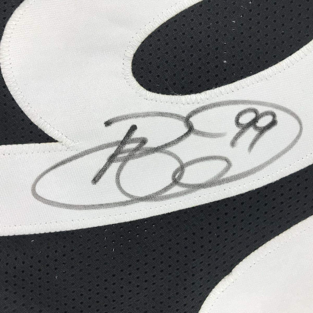 Autographed/Signed Brett Keisel Pittsburgh Black Football Jersey JSA COA