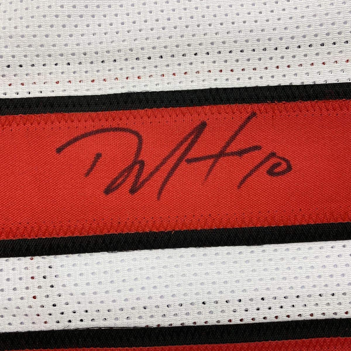 Autographed/Signed DeAndre Hopkins Arizona White Football Jersey JSA COA