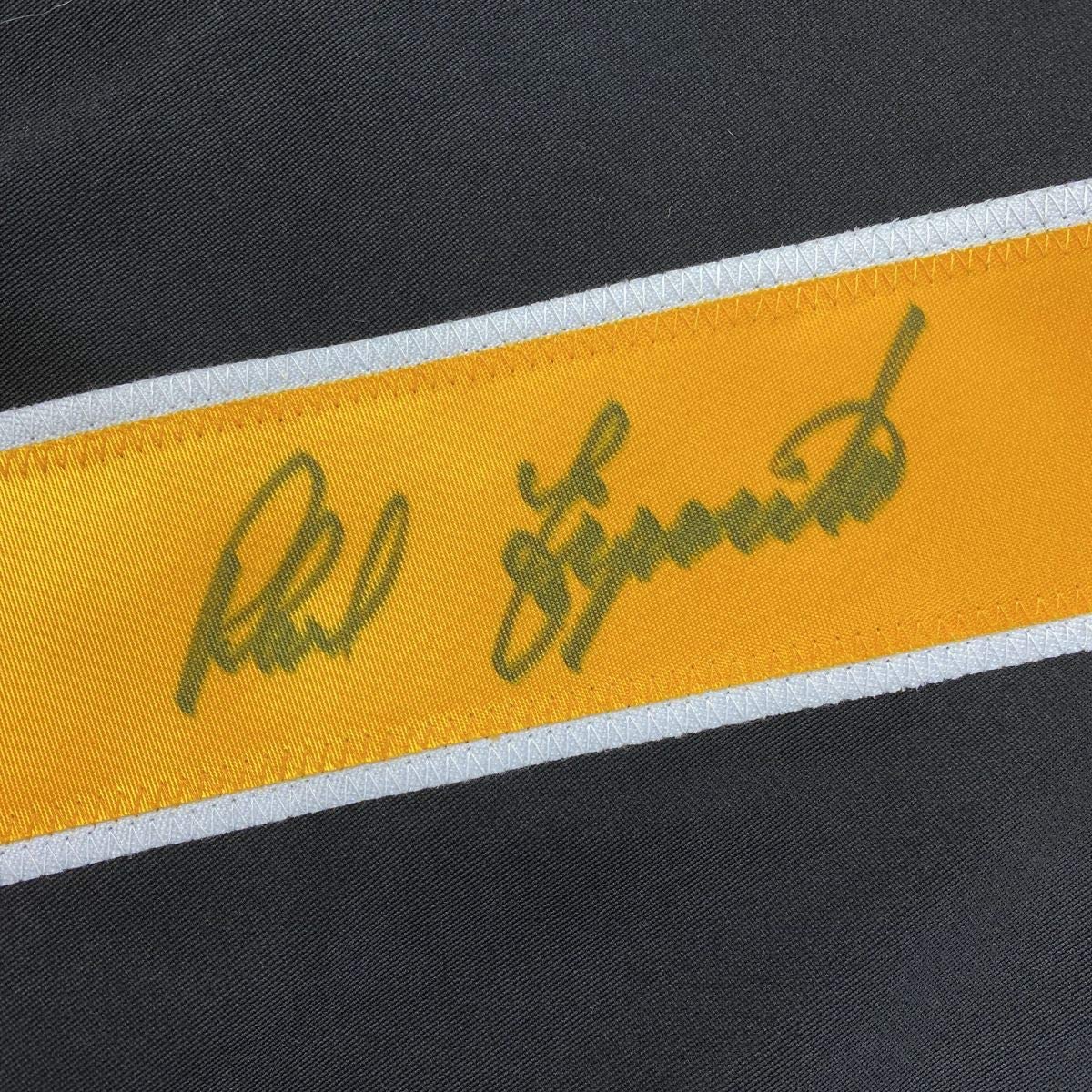 Autographed/Signed Phil Esposito Boston Black Hockey Jersey JSA COA