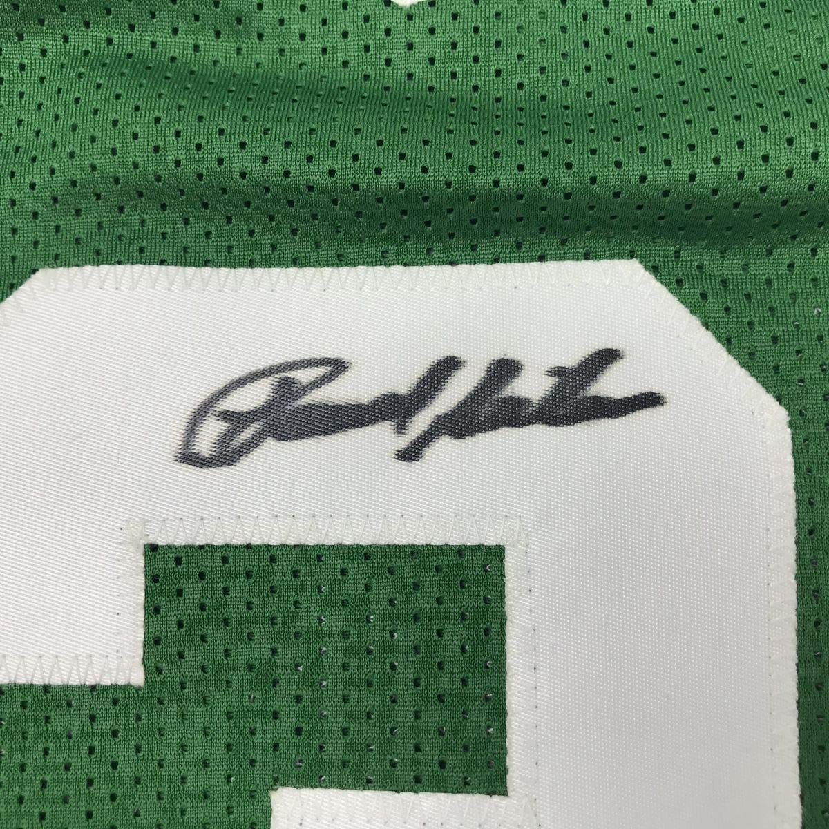 Framed Autographed/Signed Paul Silas 35x39 Boston Green Basketball Jersey PSA/DNA COA