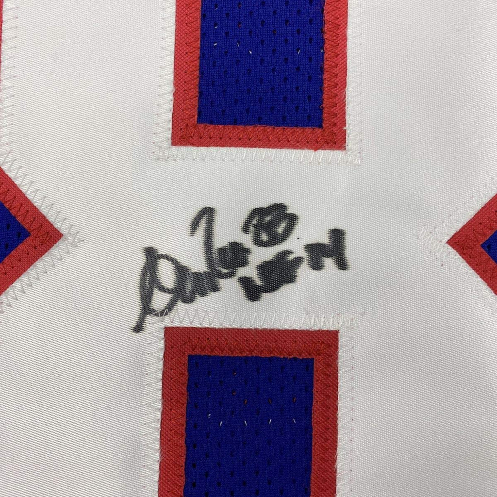 Autographed/Signed Andre Reed HOF 14 Buffalo Blue Football Jersey PSA/DNA COA