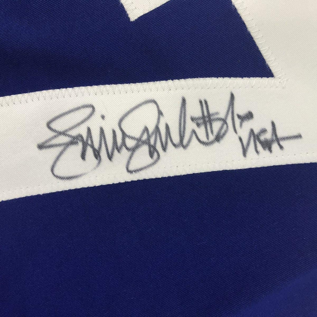 Autographed/Signed Jennie Finch USA Blue Team United States Softball Jersey JSA COA