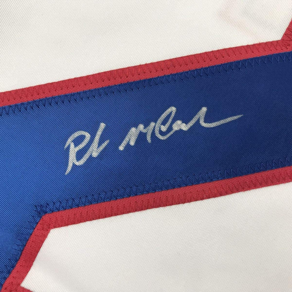 Autographed/Signed Rob McClanahan White Team USA Miracle On Ice 1980 Olympics Hockey Jersey JSA COA
