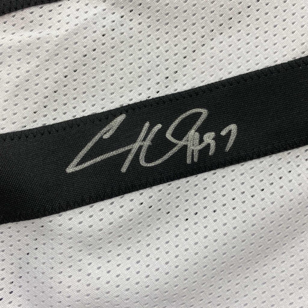 Autographed/Signed Cameron Heyward Pittsburgh White Football Jersey Beckett BAS COA