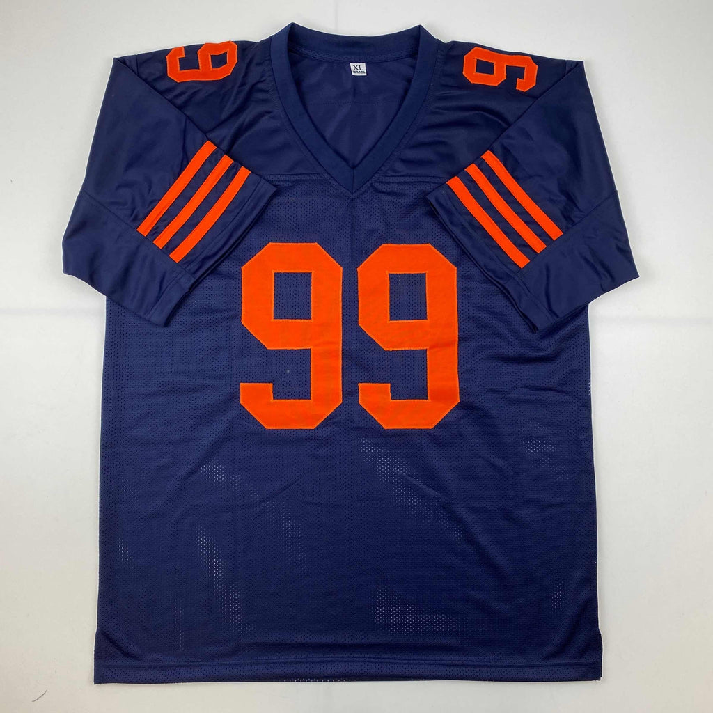 Autographed/Signed Dan Hampton Chicago Color Rush Football Jersey Beckett BAS COA