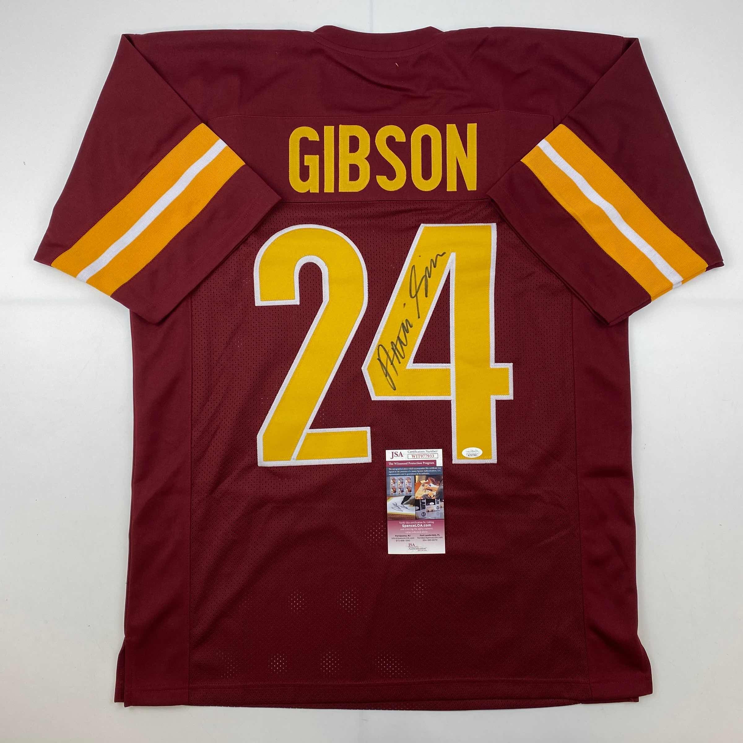 Autographed/Signed Antonio Gibson Washington Red 2022 Football Jersey JSA COA