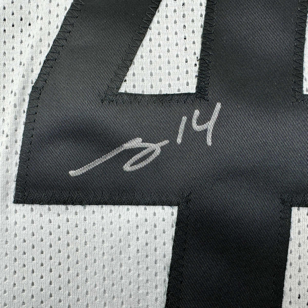 Autographed/Signed George Pickens Pittsburgh White Football Jersey JSA COA
