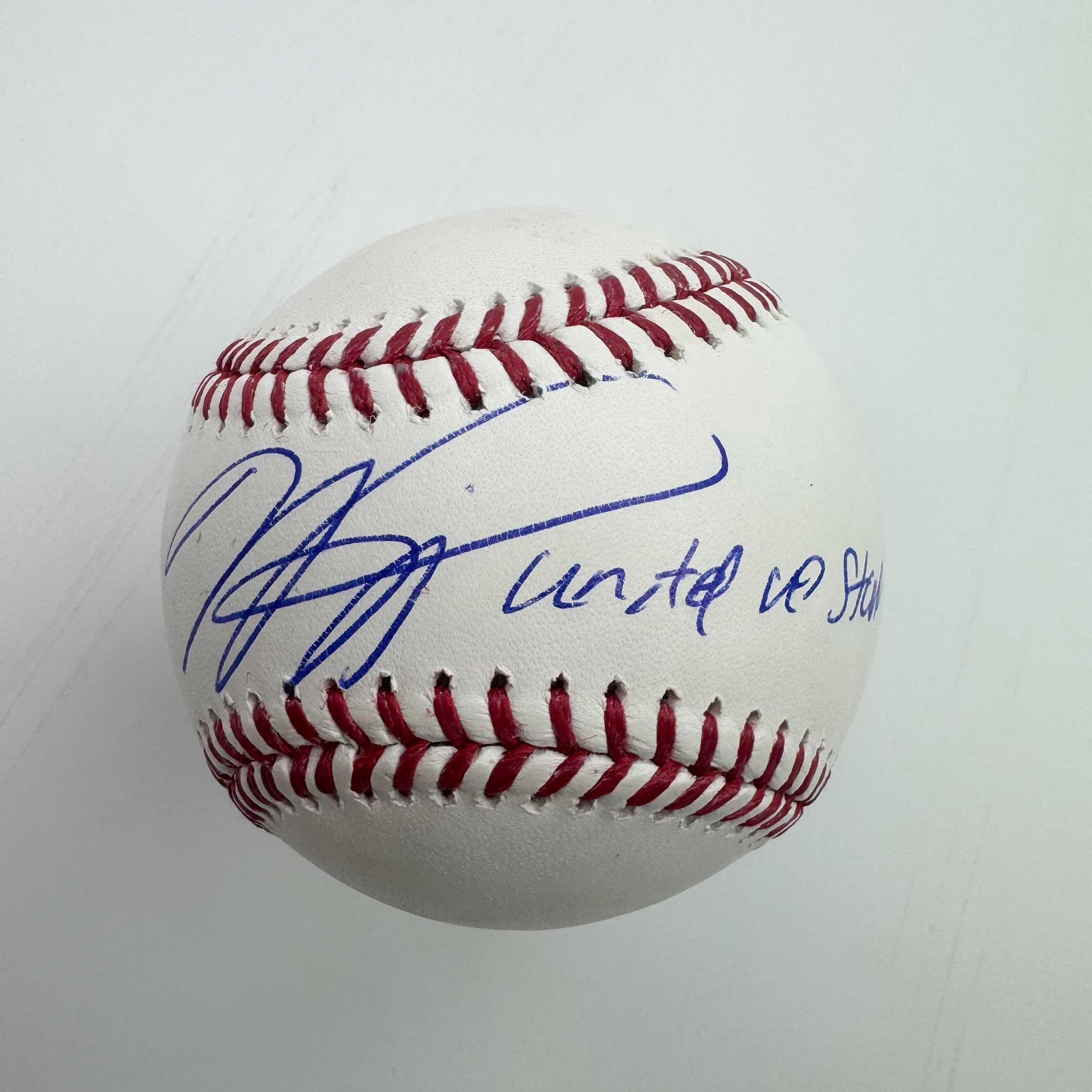 Autographed/Signed Mike Piazza "Together We Stand" Rawlings Official Major League ROML Baseball Fanatics COA