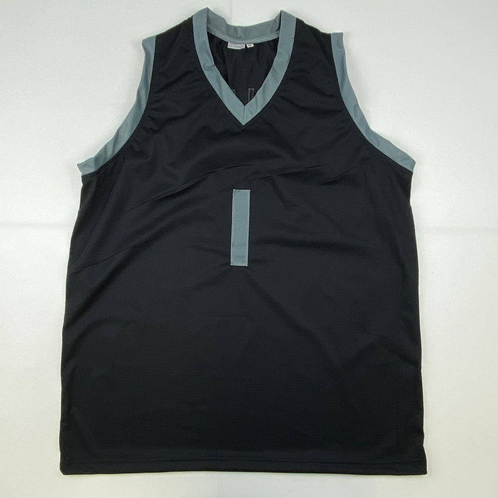 Autographed/Signed Chauncey Billups Detroit Black Basketball Jersey JSA COA