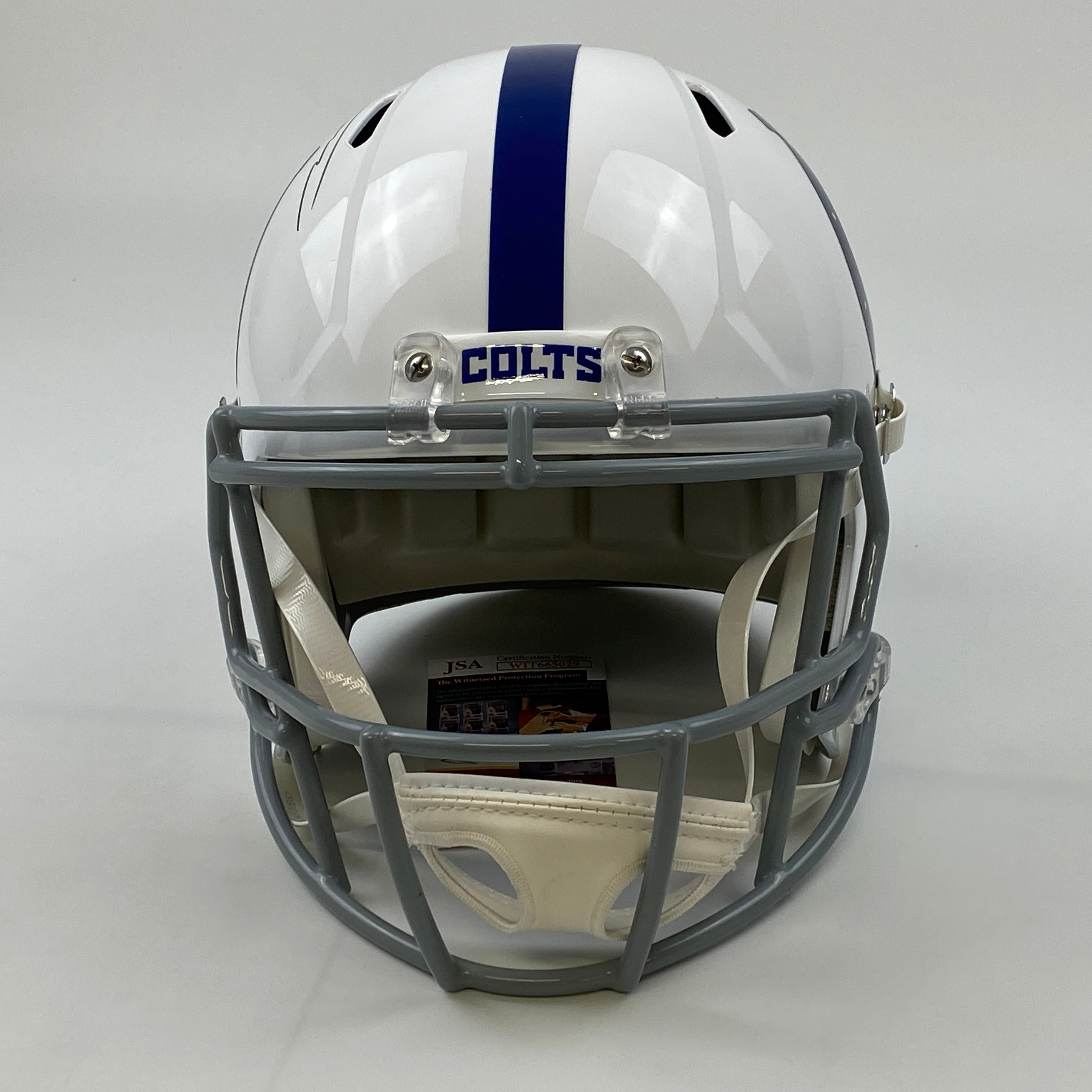 Autographed/Signed Jonathan Taylor Indianapolis Colts Full Size Replica Football Helmet FS F/S JSA COA