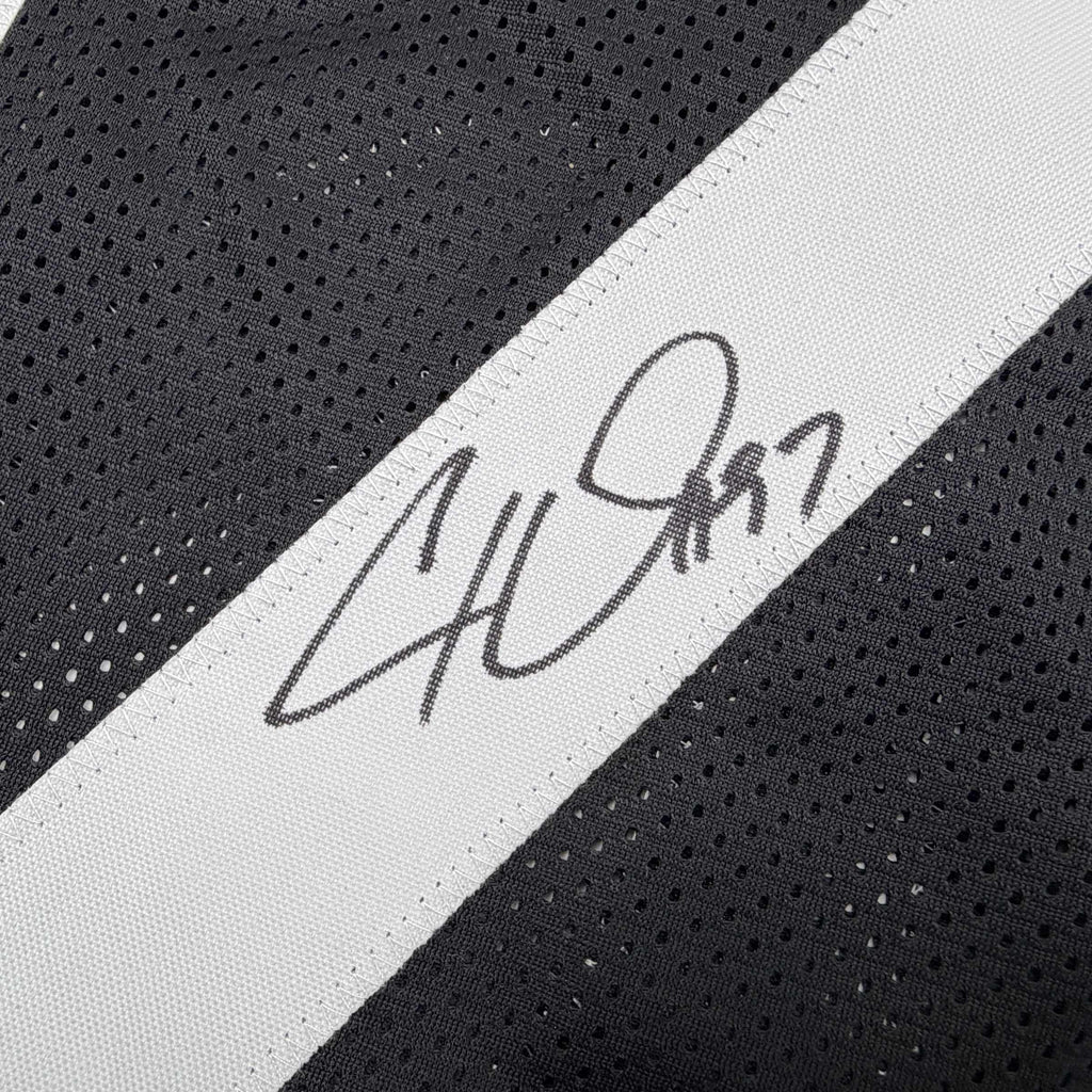 Autographed/Signed Cameron Cam Heyward Pittsburgh Black Football Jersey Beckett BAS COA