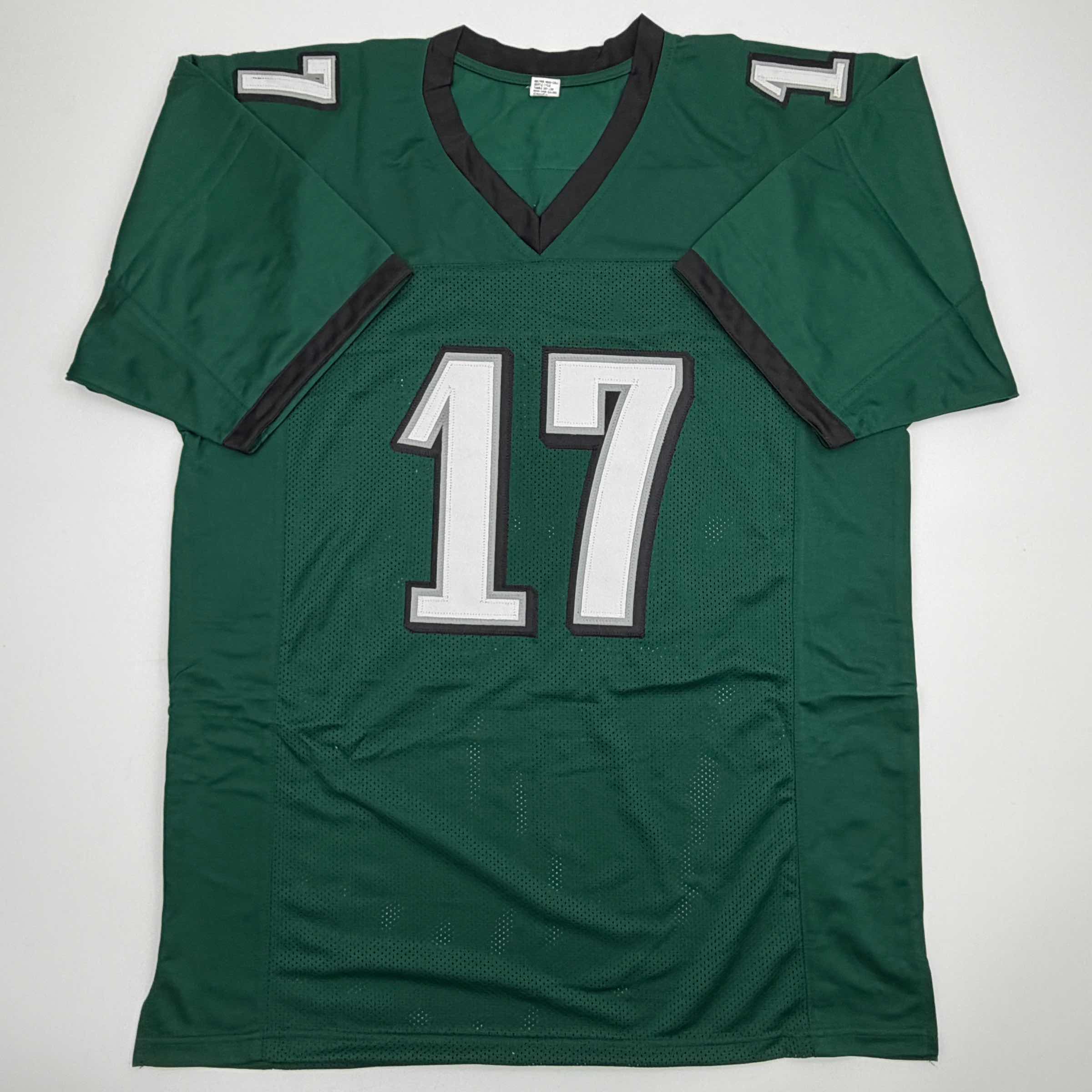 Autographed/Signed Nakobe Dean Philadelphia Green Football Jersey JSA COA