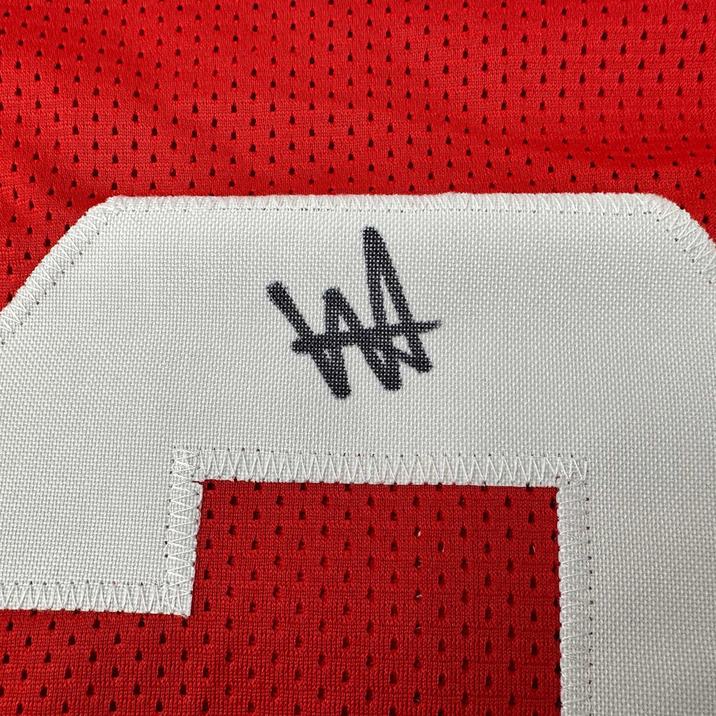 Autographed/Signed Will Anderson Alabama Red College Football Jersey PSA/DNA COA