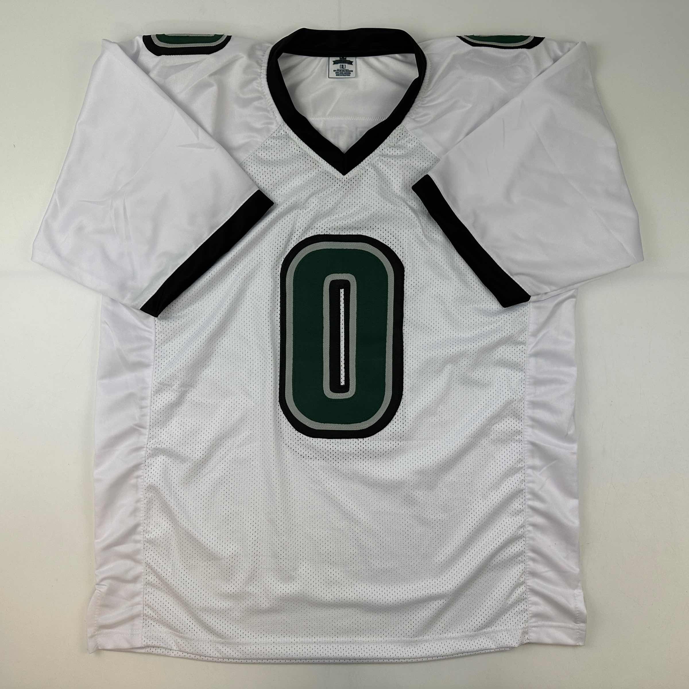 Autographed/Signed D'Andre Swift Philadelphia White Football Jersey JSA COA