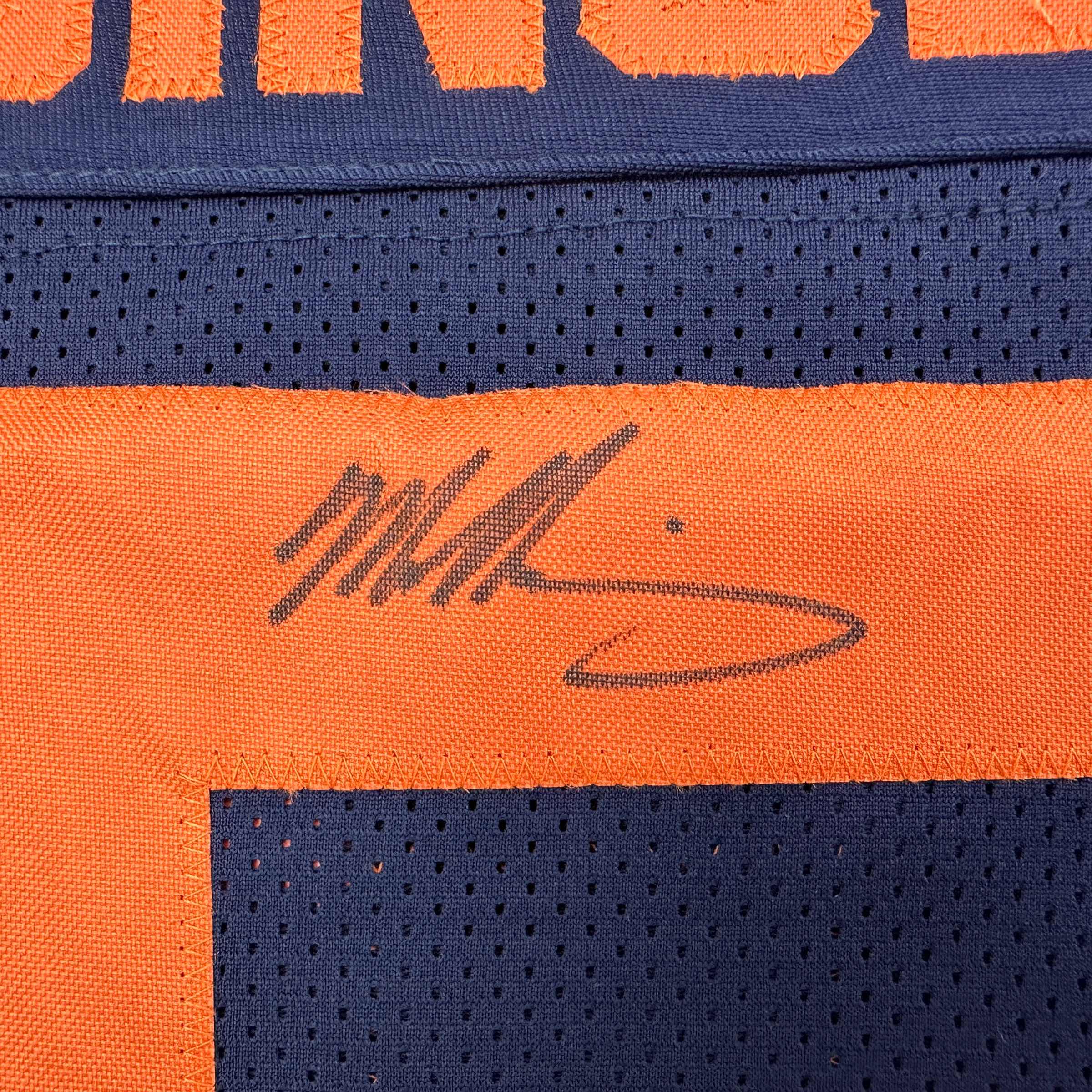 Autographed/Signed Mike Singletary Chicago Retro Blue Color Rush Football Jersey JSA COA