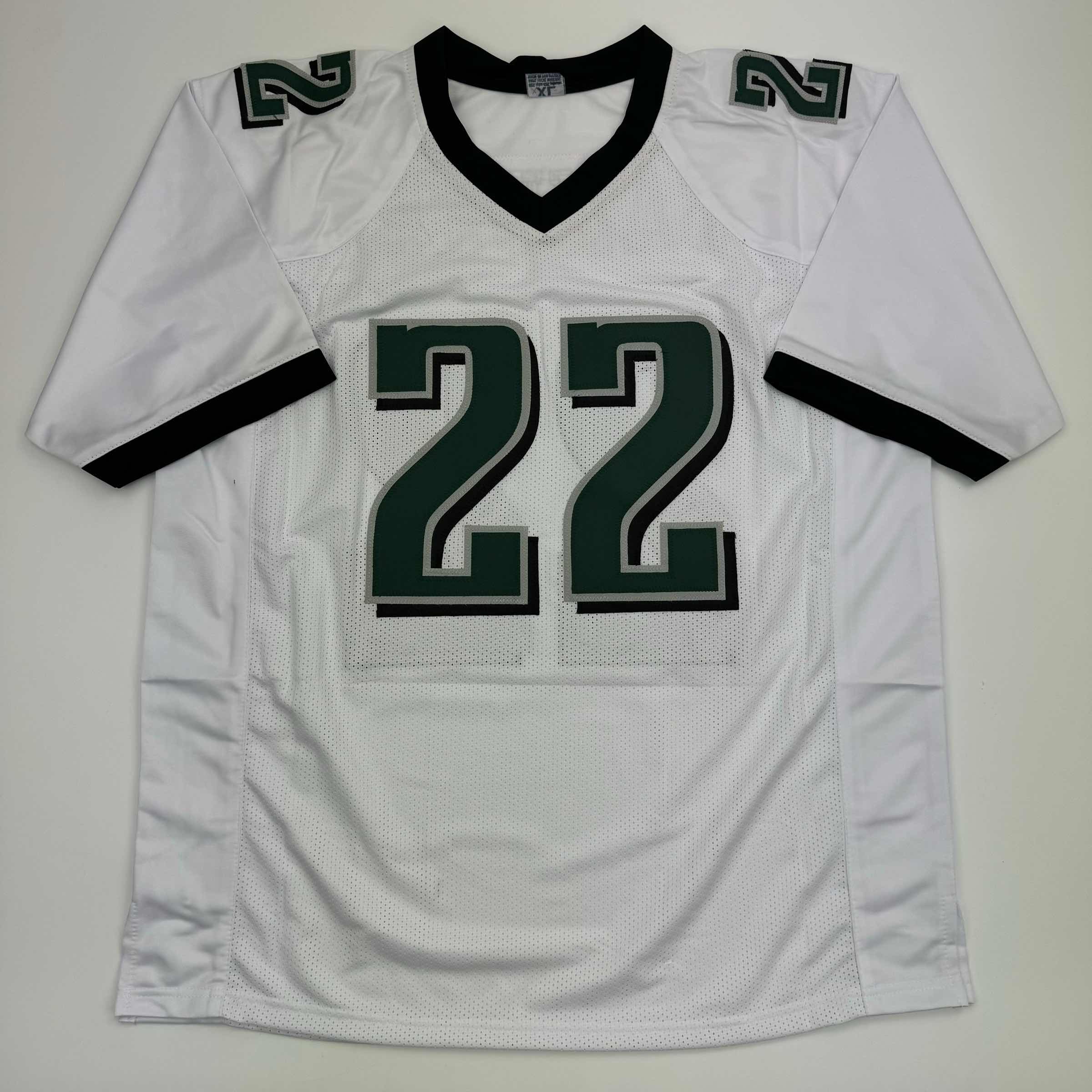 Autographed/Signed Asante Samuel Sr. 4x Pro Bowl Philadelphia White Football Jersey JSA COA