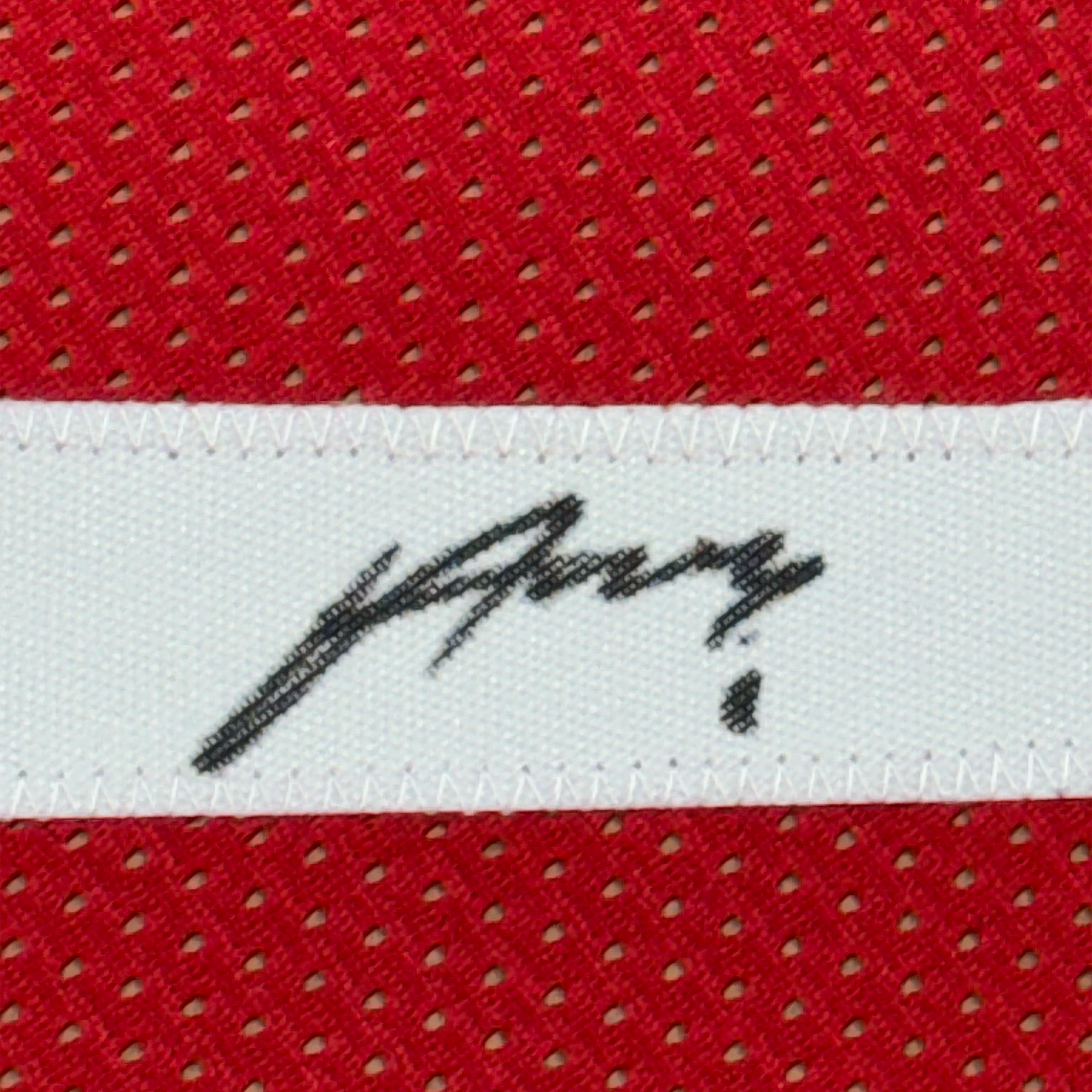 Framed Autographed/Signed Alperen Sengun 35x39 Houston Red Basketball Jersey Beckett BAS COA