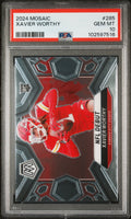Graded 2024 Panini Mosaic Xavier Worthy #285 Rookie RC Football Card PSA 10 Gem Mint