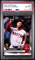 Graded 2025 Topps Now Kristian Campbell #20 Rookie RC Baseball Card PSA 10 Gem Mint