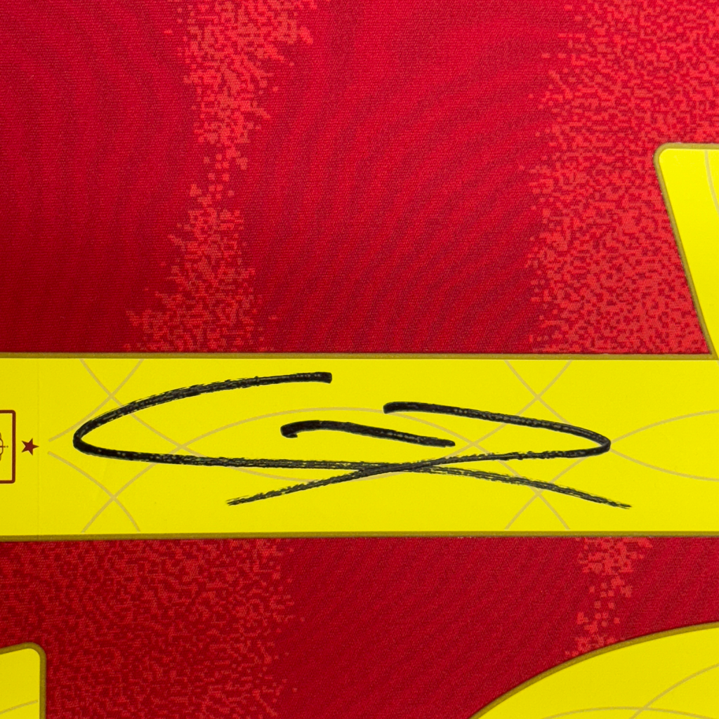 Framed Autographed/Signed Lamine Yamal 35x39 Spain Red World Cup Soccer Futbol Jersey Beckett BAS COA