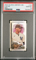 Graded 2022 Topps Allen & Ginter Chrome Luis Gil #191 Mini Rookie RC Baseball Card PSA 10 Gem Mint