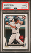 Graded 2014 Topps Bowman Marcus Semien #40 Rookie RC Baseball Card PSA 10 Gem Mint
