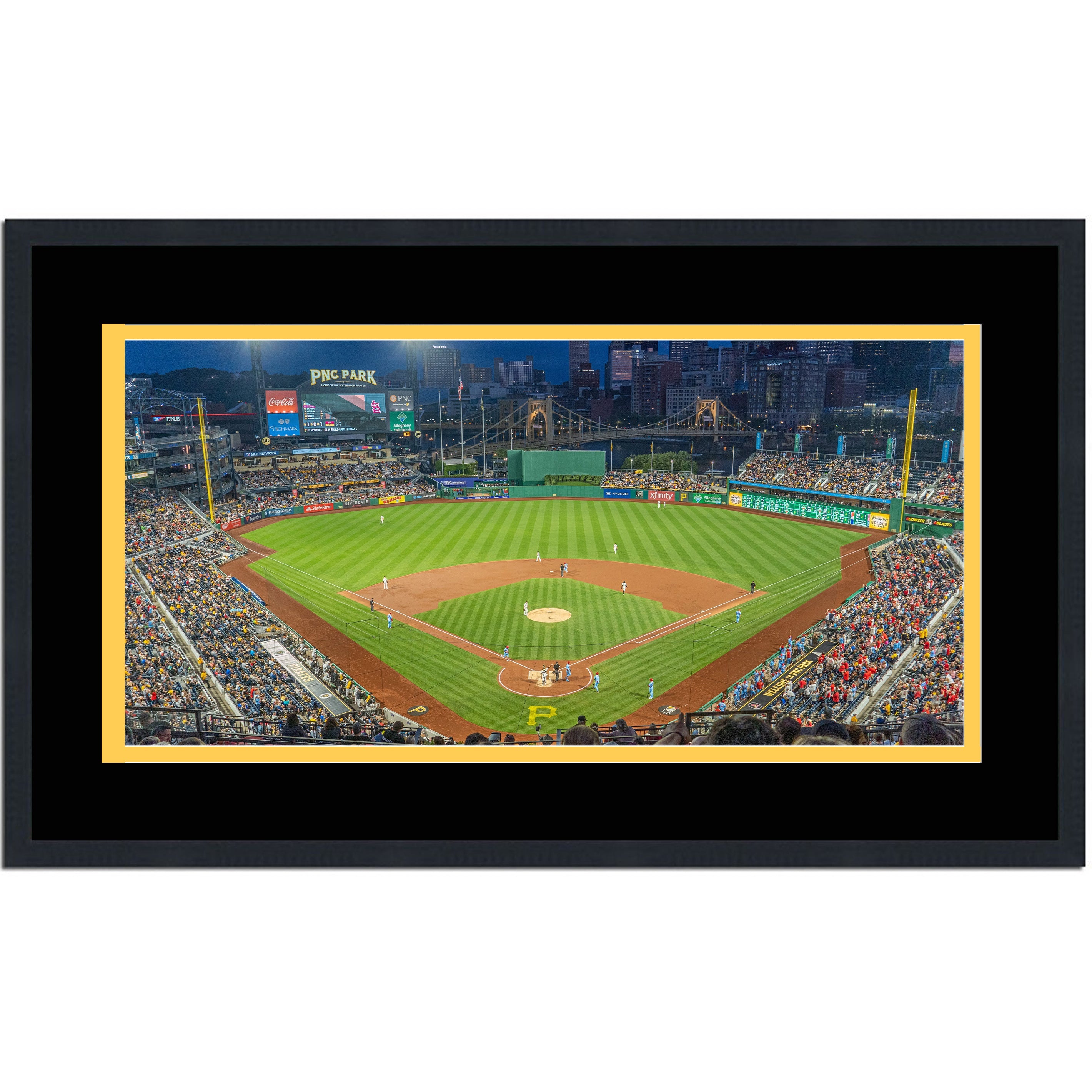 Framed PNC Park Pittsburgh Pirates MLB 16x24 Baseball Photo Professionally Matted
