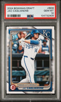 Graded 2024 Topps Bowman Draft Jac Caglianone #BD8 Rookie RC Baseball Card PSA 10 Gem Mint